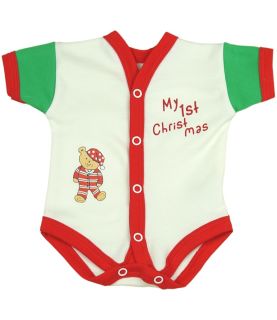 Single Premature SCBU Vest in My 1st Christmas Design