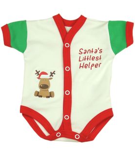 Single Premature SCBU Vest in Santa's Little Helper Design