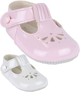 BayPods Baby Girls 'Petal Punch' Pram Shoes