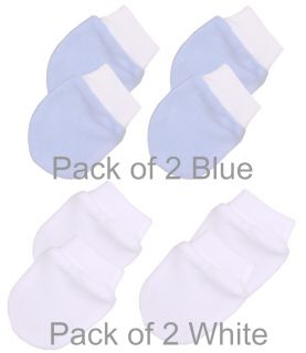 Blue/White Mittens 2 Pack
