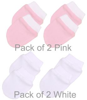 Pink/White Mittens 2 Pack