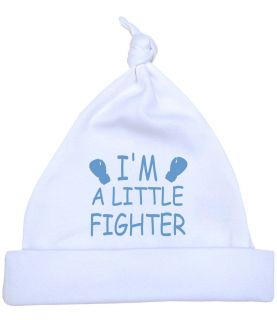 Little Fighter' Blue Knotted Hat