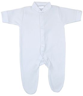 Premature Sleepsuit Plain White Shade 