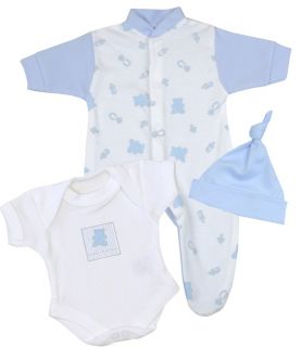 Sleepsuit, Vest & Hat Set