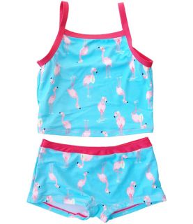 Girls Swimwear Pink Flamingo Print TANKINI Age 2 - 7yrs