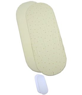 75 x 28cm Pack of 2 Fitted Moses Basket Sheets