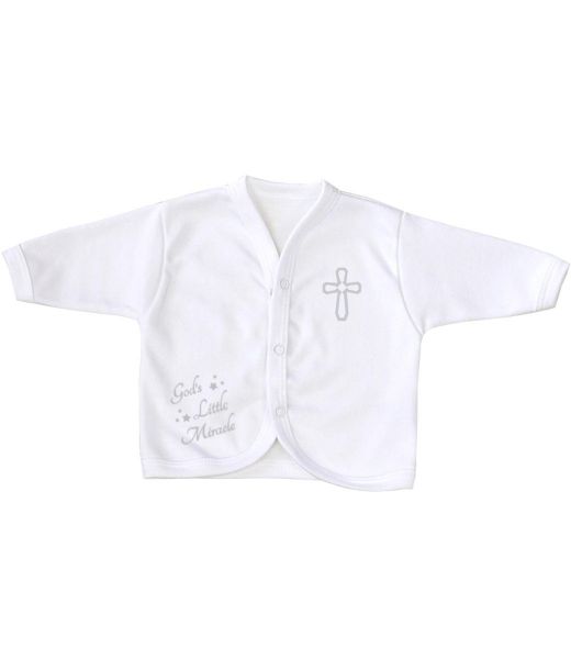 God s Little Miracle White Cardigan