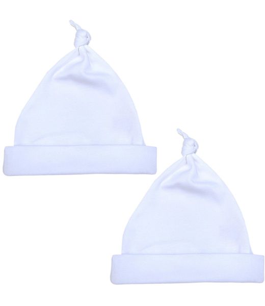 Twin 1 Twin 2 BabyPrem Premature Baby Knotted Hats Pack of 2