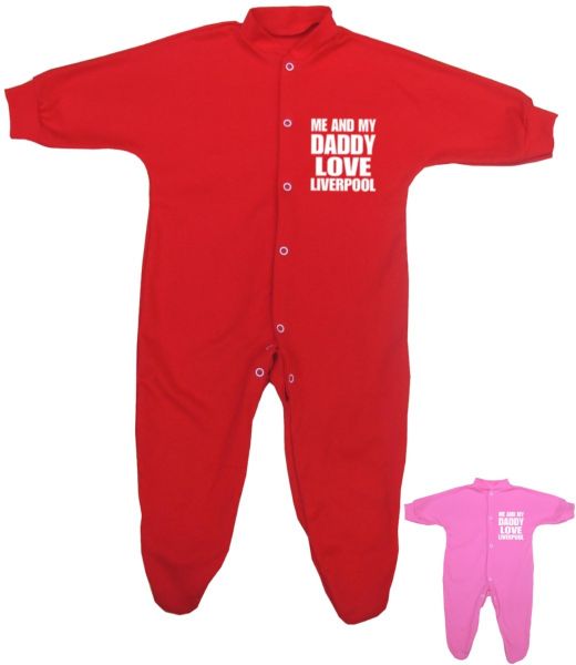 Me and My Daddy Love Liverpool Sleepsuit