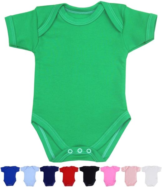 Bright Coloured Plain Bodysuits Newborn 12 Months